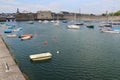 port and walled town of concarneau in brittany (france)
