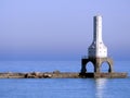 Port Washington, Wisconsin historic lighthouse on Lake Michigan Royalty Free Stock Photo