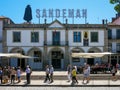 Port wine house Sandeman in Porto Royalty Free Stock Photo