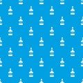 Port wine pattern vector seamless blue Royalty Free Stock Photo