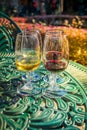 port wine testing Royalty Free Stock Photo