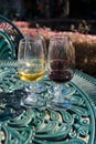 port wine testing Royalty Free Stock Photo