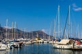 Port and yacht marina at Saint-Jean-Cap-Ferrat resort town on Cap Ferrat cape at French Riviera of Mediterranean Sea in France Royalty Free Stock Photo