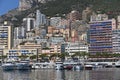 Port with yacht and sailboats in Monaco Royalty Free Stock Photo