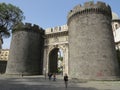 Porta Capuana, ancient city gate in Naples, southern Italy Royalty Free Stock Photo