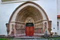 Porta Coeli. Gothic portal of the Romanesque-Gothic Basilica of the Assumption of the Virgin Mary Royalty Free Stock Photo