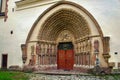 Porta Coeli. Gothic portal of the Romanesque-Gothic Basilica of the Assumption of the Virgin Mary Royalty Free Stock Photo