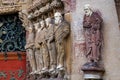 Porta Coeli. Gothic portal of the Romanesque-Gothic Basilica of the Assumption of the Virgin Mary Royalty Free Stock Photo