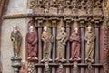 Porta Coeli. Gothic portal of the Romanesque-Gothic Basilica of the Assumption of the Virgin Mary Royalty Free Stock Photo