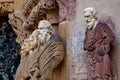 Porta Coeli. Gothic portal of the Romanesque-Gothic Basilica of the Assumption of the Virgin Mary Royalty Free Stock Photo