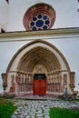 Porta Coeli. Gothic portal of the Romanesque-Gothic Basilica of the Assumption of the Virgin Mary Royalty Free Stock Photo