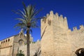 Porta del Moll, Main gate to the old town of Alcudia, Majorca, Balearic Islands, Spain Royalty Free Stock Photo