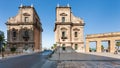 Porta Felice is monumental gateway in Palermo city Royalty Free Stock Photo
