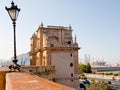 Porta Felice triumphal gateway in Palermo Royalty Free Stock Photo