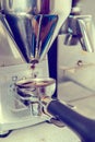 Porta filter and espresso mill Royalty Free Stock Photo
