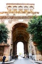 Porta Nuova new gate of Palermo Royalty Free Stock Photo