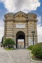 Porta Pia, ancient city gate of Ancona near the harbor. Marche, Italy Royalty Free Stock Photo