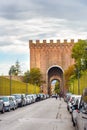 Porta Romana Gate in Siena. Tuscany. Italy Royalty Free Stock Photo