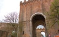 Porta Romana is one of the portals in the medieval Walls of Siena, Italy Royalty Free Stock Photo