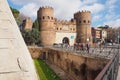 The Porta San Paolo in Rome, Italy