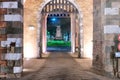 Porta San Pietro at night, Lucca - Tuscany Royalty Free Stock Photo