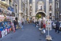 Tourists visiting the Porta Uzeda Royalty Free Stock Photo