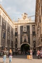 Porta Uzeda and Terme Achilliane in Catania, Italy Royalty Free Stock Photo