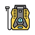 portable air compressor color icon vector illustration Royalty Free Stock Photo