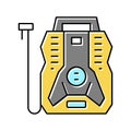 portable air compressor color icon vector illustration Royalty Free Stock Photo