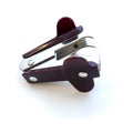 Steel Jaw Style staple remover white background Royalty Free Stock Photo