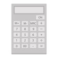 Portable calculator vector flat icon illustration. Royalty Free Stock Photo
