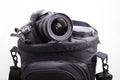 Portable camera bag Royalty Free Stock Photo