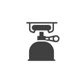 Portable Camping Stove vector icon