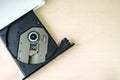 Portable CD/DVD drive Royalty Free Stock Photo