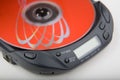 Portable cd player with disk