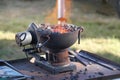 Portable Coal Fired Harth. Royalty Free Stock Photo