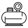 Portable compressor icon outline vector. Air machine Royalty Free Stock Photo