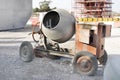 Portable concrete mixer