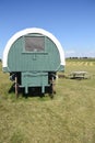 Portable covered wagon bunkhouse