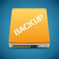 Portable Data Backup Hard Disc Drive Icon Royalty Free Stock Photo