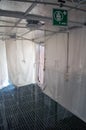 Portable decontamination shower for virus infection
