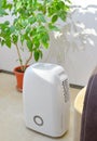 Portable dehumidifier colect water from air Royalty Free Stock Photo