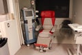 Portable Dialysis machine and chair in hospital room Royalty Free Stock Photo