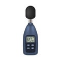 Portable digital sound level meter.