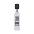 Portable digital sound level meter. Royalty Free Stock Photo