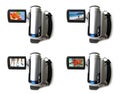 Portable digital video camera Royalty Free Stock Photo