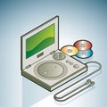 Portable DVD player Royalty Free Stock Photo