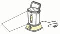 Portable Electric Lantern for Camping or Emergencies, vector design Generative AI Royalty Free Stock Photo