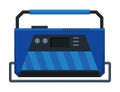 Portable electric power generator icon. Gasoline generator, emergency equipment. Energy generating backup equipment and