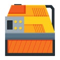 Portable electric power generator icon. Gasoline generator, emergency equipment. Energy generating backup equipment and Royalty Free Stock Photo